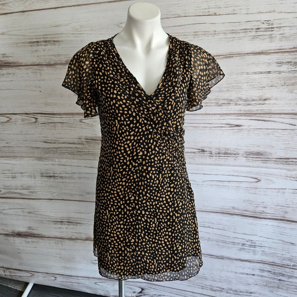 Urban Outfitters Black Speckled Flirty Dress sz Small